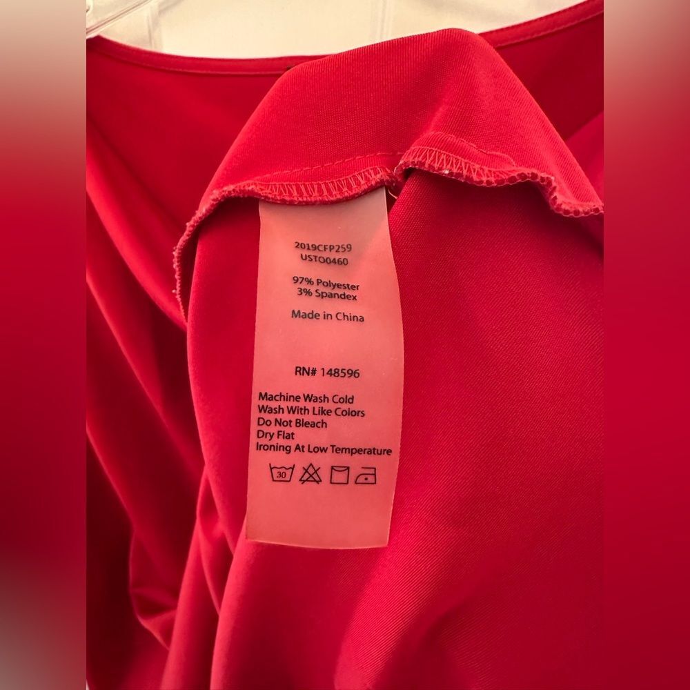 Universal Standard  Viva Boatneck Top in Red Small/14/16 - Picture 4 of 8